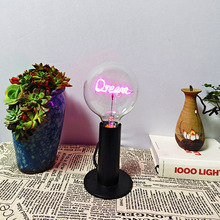厂家直销爱迪生灯泡LED单排字母灯时尚大气高端外贸光源暖色高压