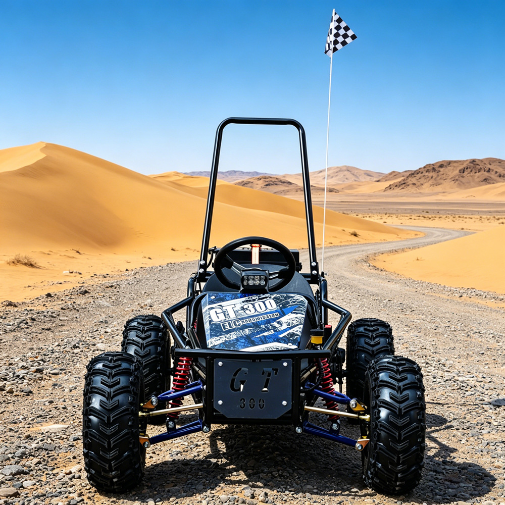 Punto escénico al aire libre coche de atracción para niños kart eléctrico todoterreno de cuatro ruedas de playa ATV motocicleta todo terreno
