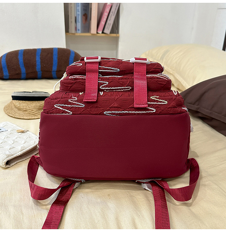 School Backpack Set For Girls Large Capacity College Bag_voghion.com