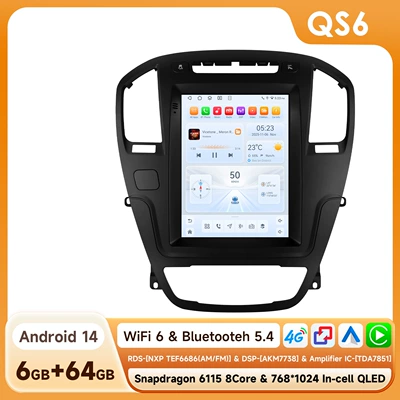Insignia Car Vertical Screen | DVD Navigation - 664g-wifi4g-version-6115-carplay-eight-core-97inch-suitable-for-09-13-opelbuick-regal