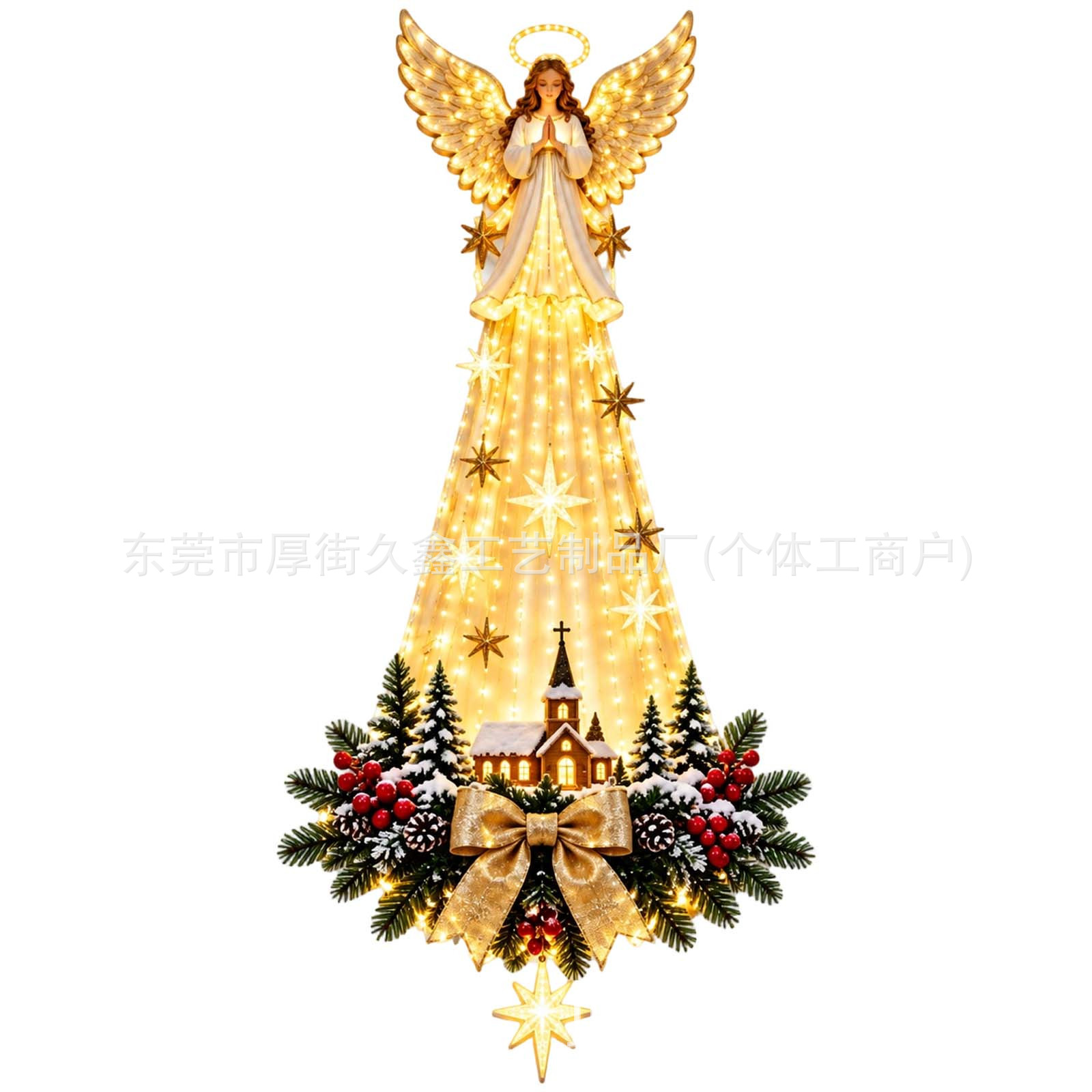 Decoración de Pared del Nacimiento Luminosa de Acrílico con Control Remoto para Hogar en Navidad