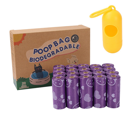 Biodegradable pet waste bag poop bag out-and-out poop bag dispenser boxed poop bag scented