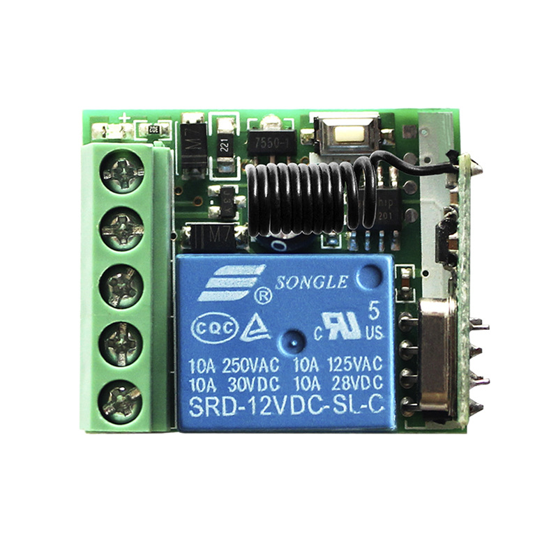Interruptor de control de código de aprendizaje de un solo canal de 12V al por mayor de fábrica, controlador de acceso con cerradura electrónica, interruptor de control remoto de iluminación. image 6