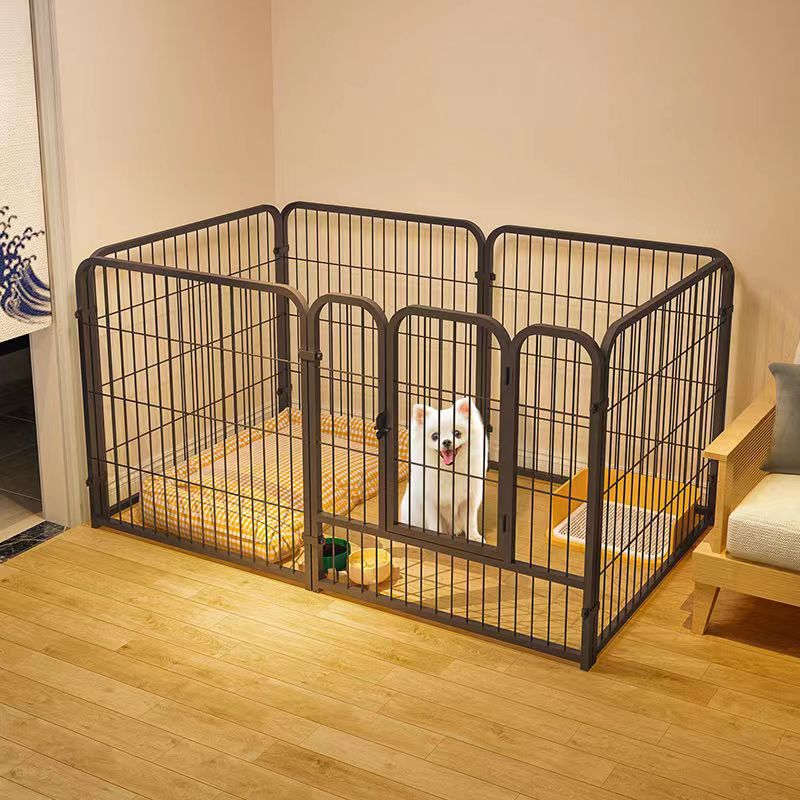 Fábrica en stock multifuncional valla para perros jaula para perros valla para mascotas pequeño mediano y grande valla para mascotas tubo cuadrado valla para perros