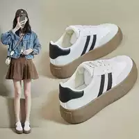 Обувь, белые кроссовки на платформе, к sneakers, коллекция 2023, осень
