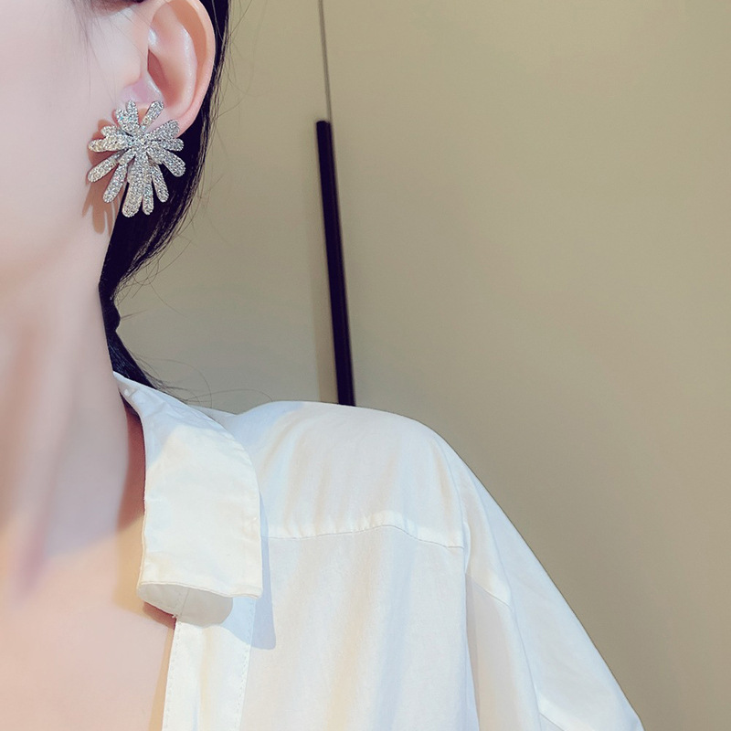 High-end Zircon Stud Earrings For Evening Party Sparkle_voghion.com