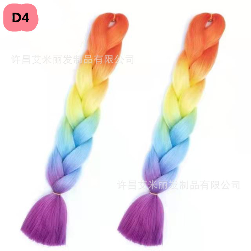 Trenzas africanas con cabello rosa渐 – materiales de alta temperatura, estilo boxeador