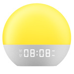 跨境爆款FM收音日出唤醒灯多功能白噪音睡眠仪幻彩氛围小夜灯闹钟