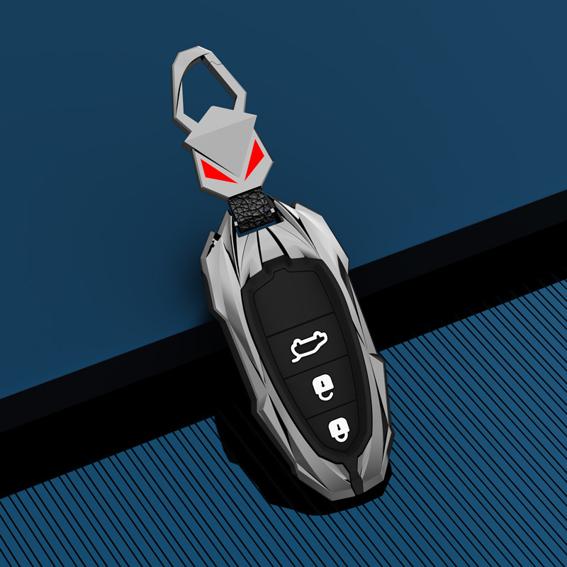 [업그레이드 + 발광 버튼] I 브라이트 실버 + 레드 아이 버튼