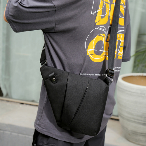 New minimalist fashionable men's chest bag, waist bag, storage bag, personalized single-shoulder backpack, crossbody travel bag, LOGO printing available
