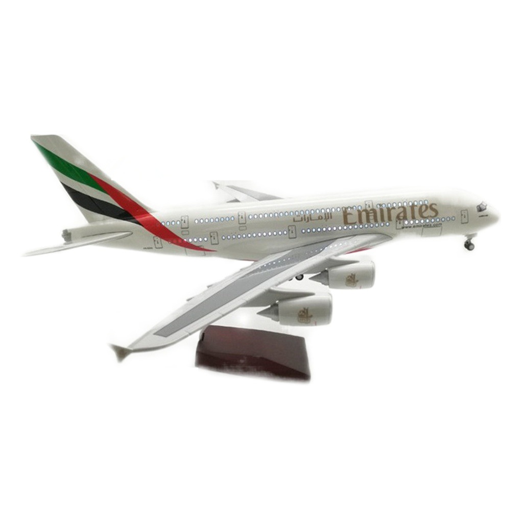 Emirates Scale 1:160 46cm A380 Emirates Modelo de avión de simulación ligera