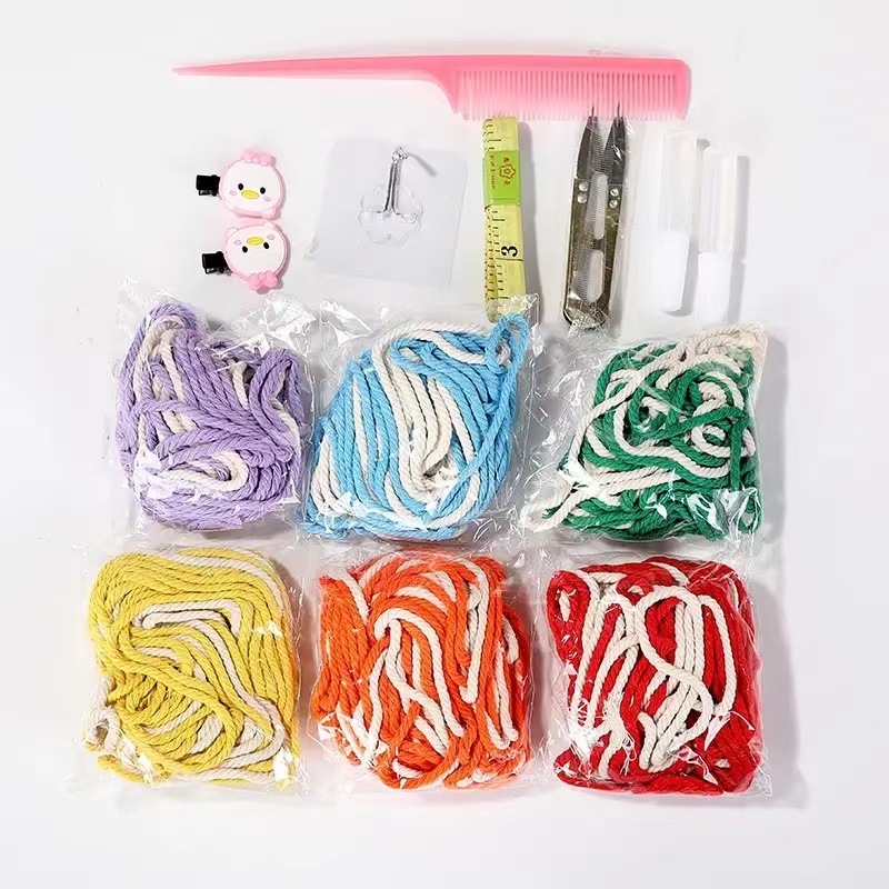 Fuente de la fábrica Dream Catcher borla del arco iris adornos creativos hogar colgante en stock tapiz tejido al por mayor