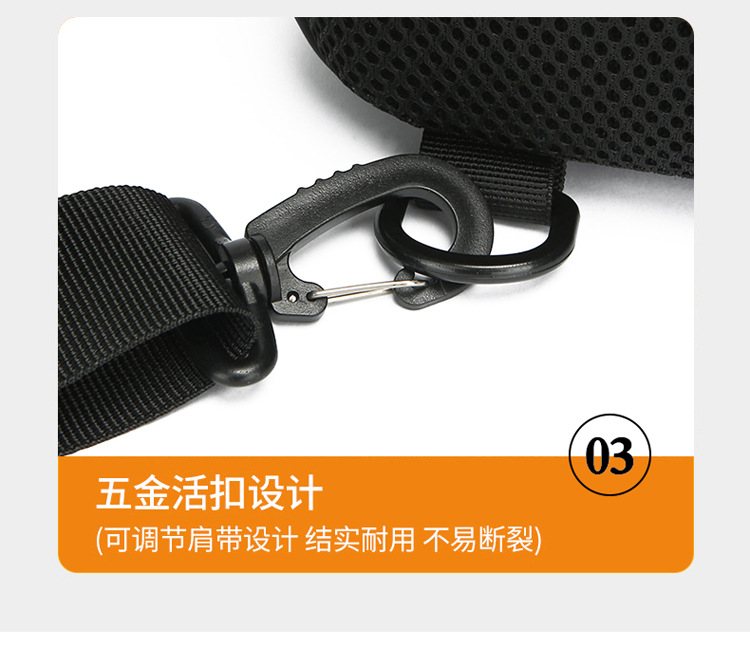 New cross-border men's chest bag, casual large-capacity single-shoulder crossbody bag, water-resistant trendy backpack with LOGO printing undefined