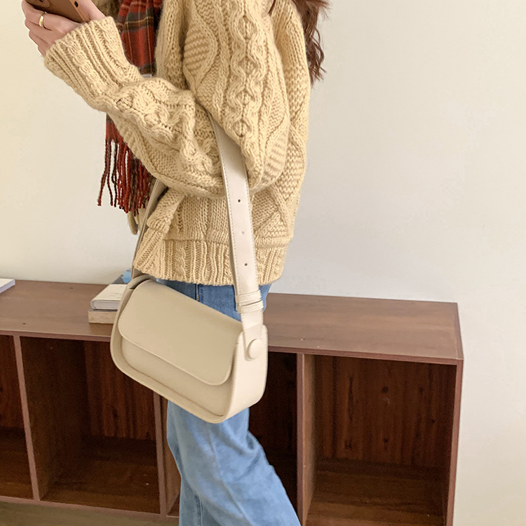 Bolso de las mujeres bolsa de mensajero de moda nicho de diseño bolsa de las axilas de las mujeres nueva correa de hombro ancha estilo coreano bolso crossbody bolsas