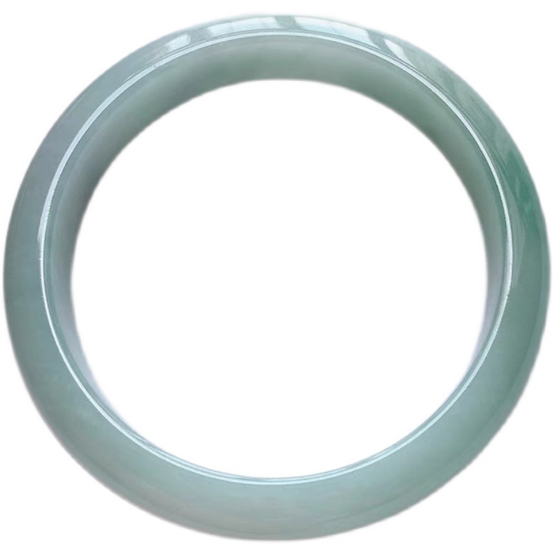 Bracciale in giadeite naturale birmana di tipo A. Bracciale rigido in giada_voghion.com