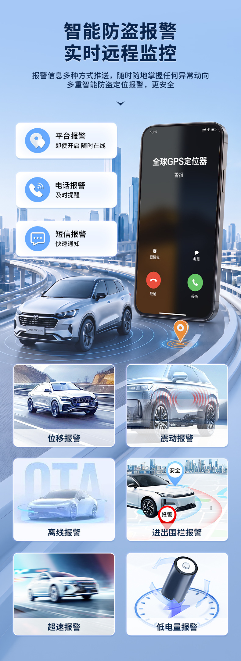 Cross-border 4G GPS Beidou real-time locator with WiFi, strong magnetic wireless car tracking, ultra-low power consumption, long battery life
