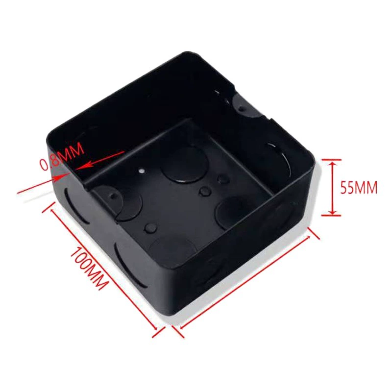 Универсальная утолщенная и утолщенная до 100*100*60*1 мм распределительная коробка для электропроводки, скрытая коробка для выключателей