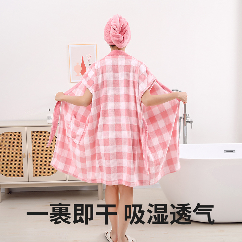 산호 양털 목욕 가운 별이 빛나는 하늘 직물 빠른 건조 머리없는 목욕 홈 침실 간단한 착용 가능한 포장 목욕 타월 생성