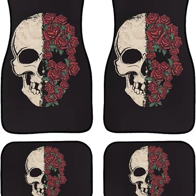 Dirt-Resistant, Wear-Resistant, Anti-Scratch Mats, Avtomobil döşəmə paspasları - x-car-floor-mat-17-3344cm-crystal-velvet-dot-plastic-bottom-two-piece-pack