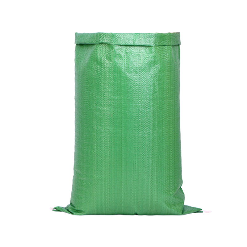Bolsa de tejido PP verde grosado expreso logística de mudanza de construcción decoración bolsa de embalaje bolsa de piel de serpiente fábrica de sacos personalizados