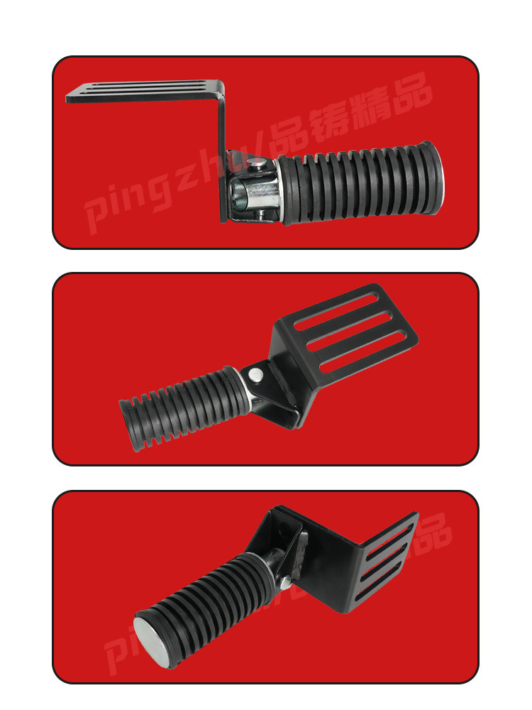 Electric Vehicle Front Footrests with Expandable Folding Pedals on Both Sides, Widened Footboards, Motorcycle Footboards, Non-Slip Footboards