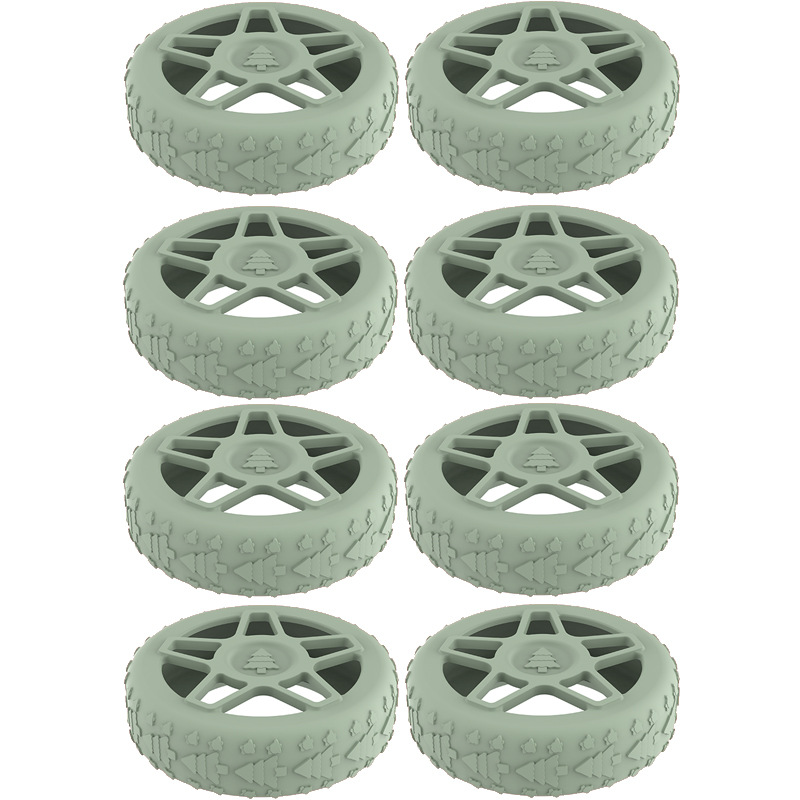 Caster shoesスーツケースホイールシリコン保護カバー耐摩耗性全包スーツケースホイールシリコン保護カバー