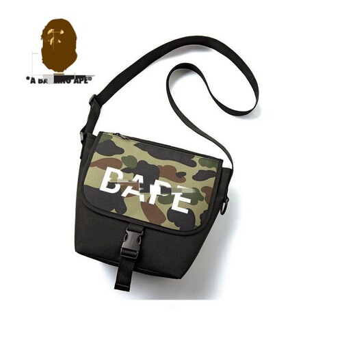 Japanese magazine appendix package ape head camouflage buckle tote bag, unisex waterproof shoulder and crossbody bag