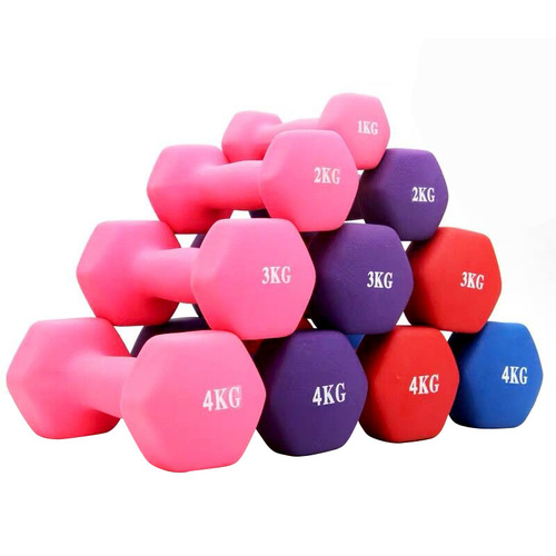 Ladies' pair of small dumbbells for home fitness, children's yoga, arm shaping, slimming arms - 1/2/3/4/5/KG, dropshipping one piece