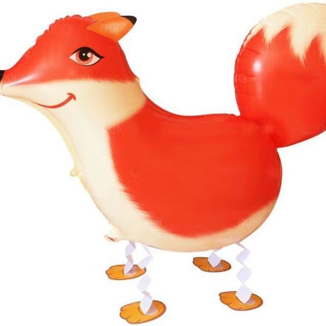 Transfronterizo mascotas caminando globo fiesta de cumpleaños arreglo de película de aluminio globo caminando globo de papel de aluminio