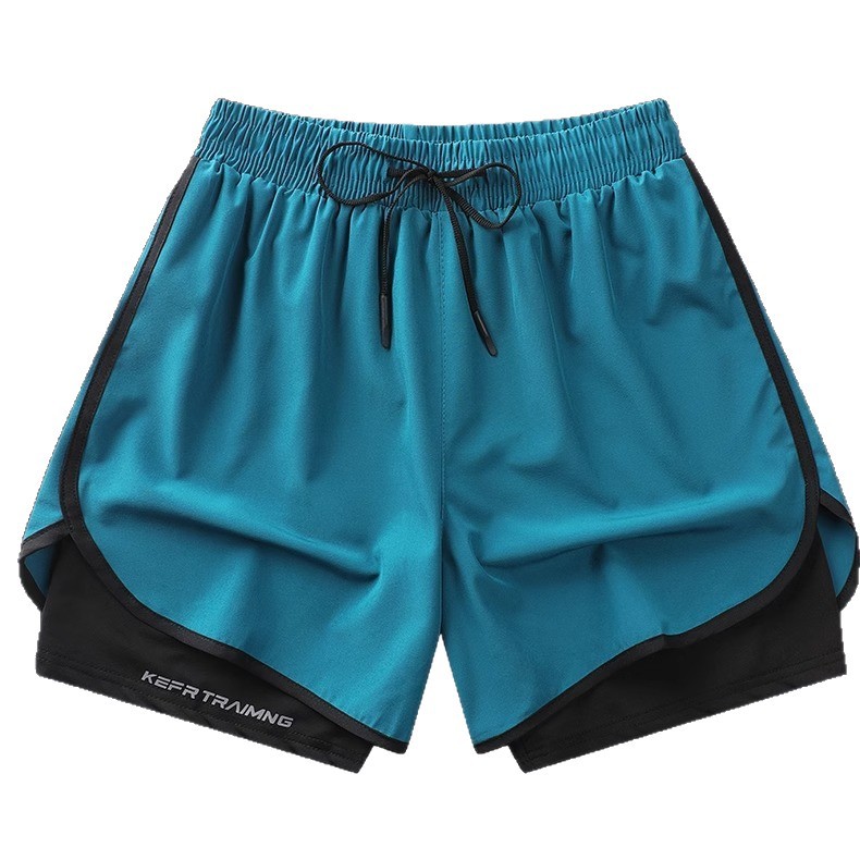 Pantalones cortos de seda de hielo para correr a prueba de luz para hombres y mujeres, el mismo estilo, entrenamiento de baloncesto de verano, ejercicios de secado rápido, pantalones de tres puntos transpirables