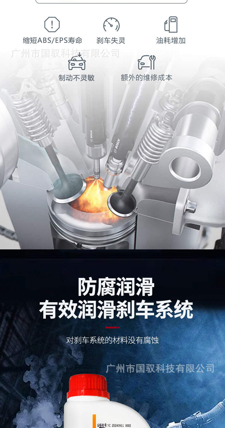 Suitable for Honda Models, Yanchebang Brake Oil/Brake Fluid 500ml, Yanchebang Original Product in Stock, Exclusively for Direct Sales