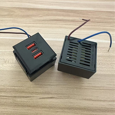 35 Вт гнездо для карты типа C, двойной USB-порт + интерфейс typec, гнездо для быстрой зарядки, настольный модуль гнезда для зарядки постоянного тока