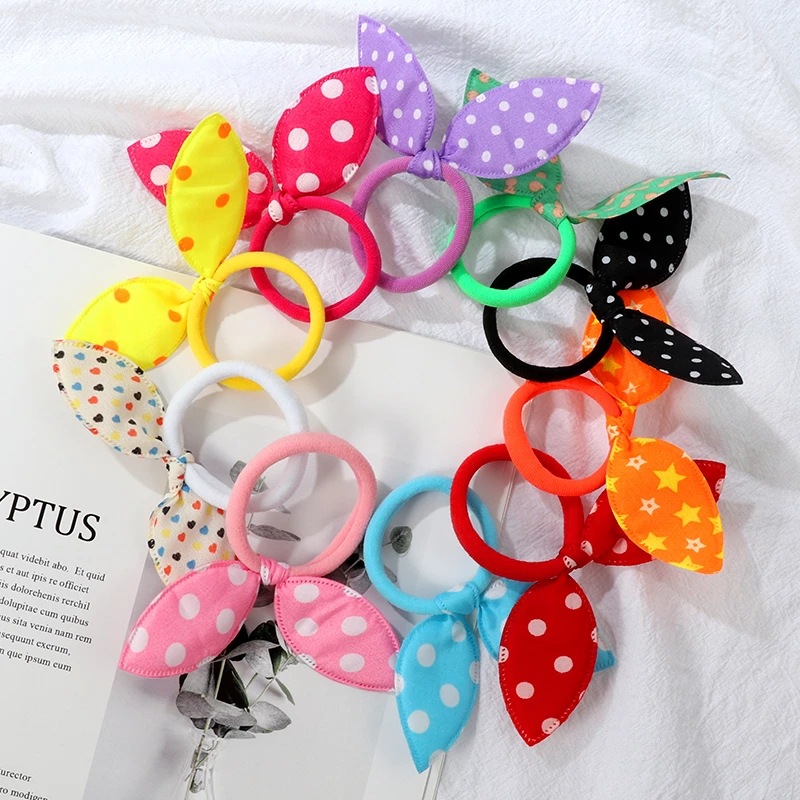 10Pcs-Cute-Rabbit-ear-Hair-rin