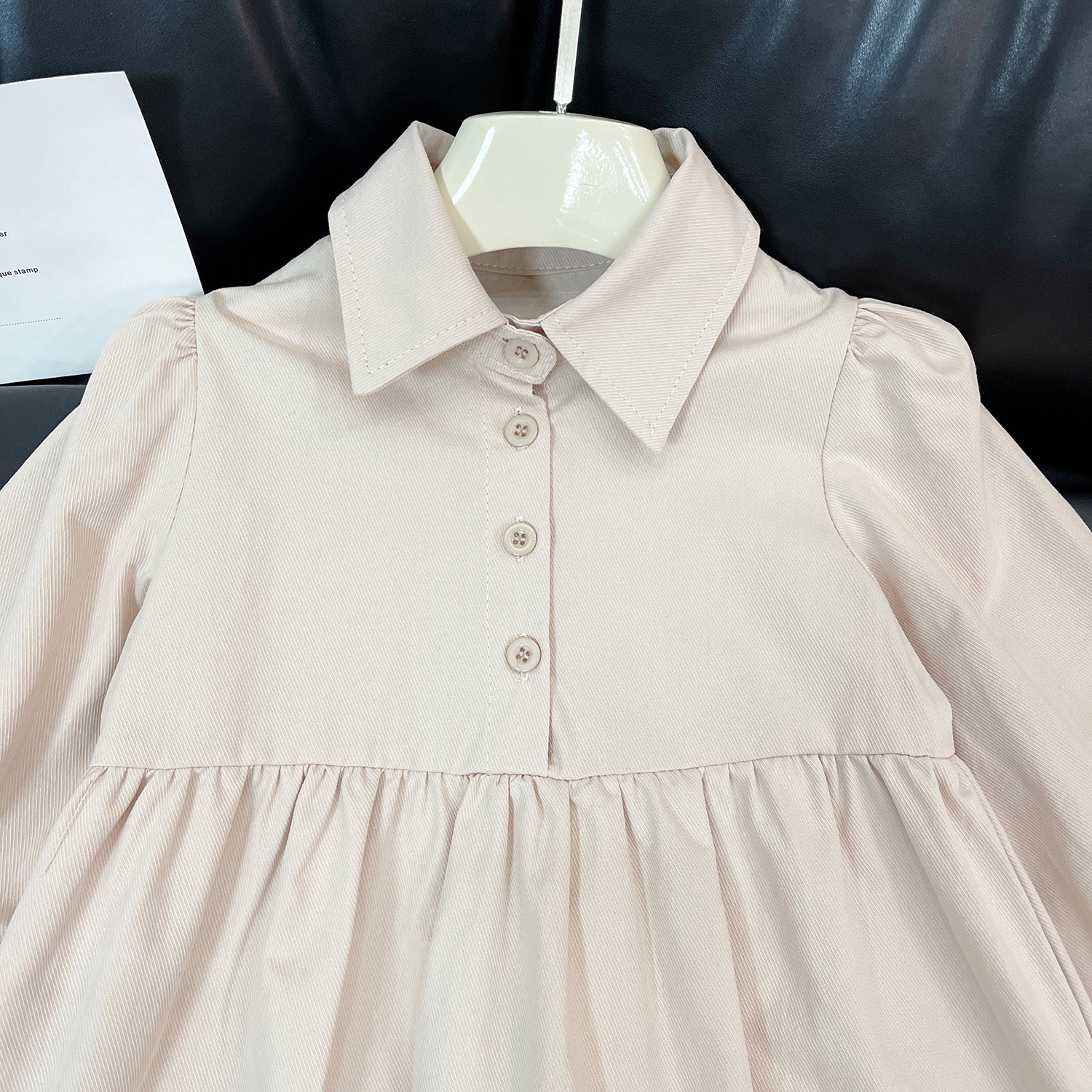 2023 Herbst neue koreanische Version Mädchen Jeansweste langärmeliges Kleid zweiteiliges Set 23353_voghion.com