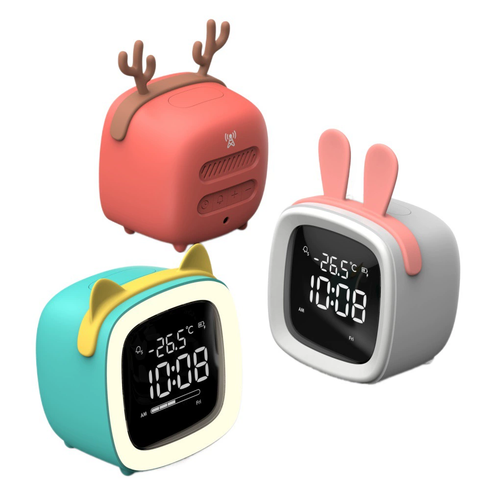 Креативный милый питомец ТВ Будильник мультфильм Зарядка светодиодный цифровой Детский Электронный будильник домашний простой ночник маленький будильник