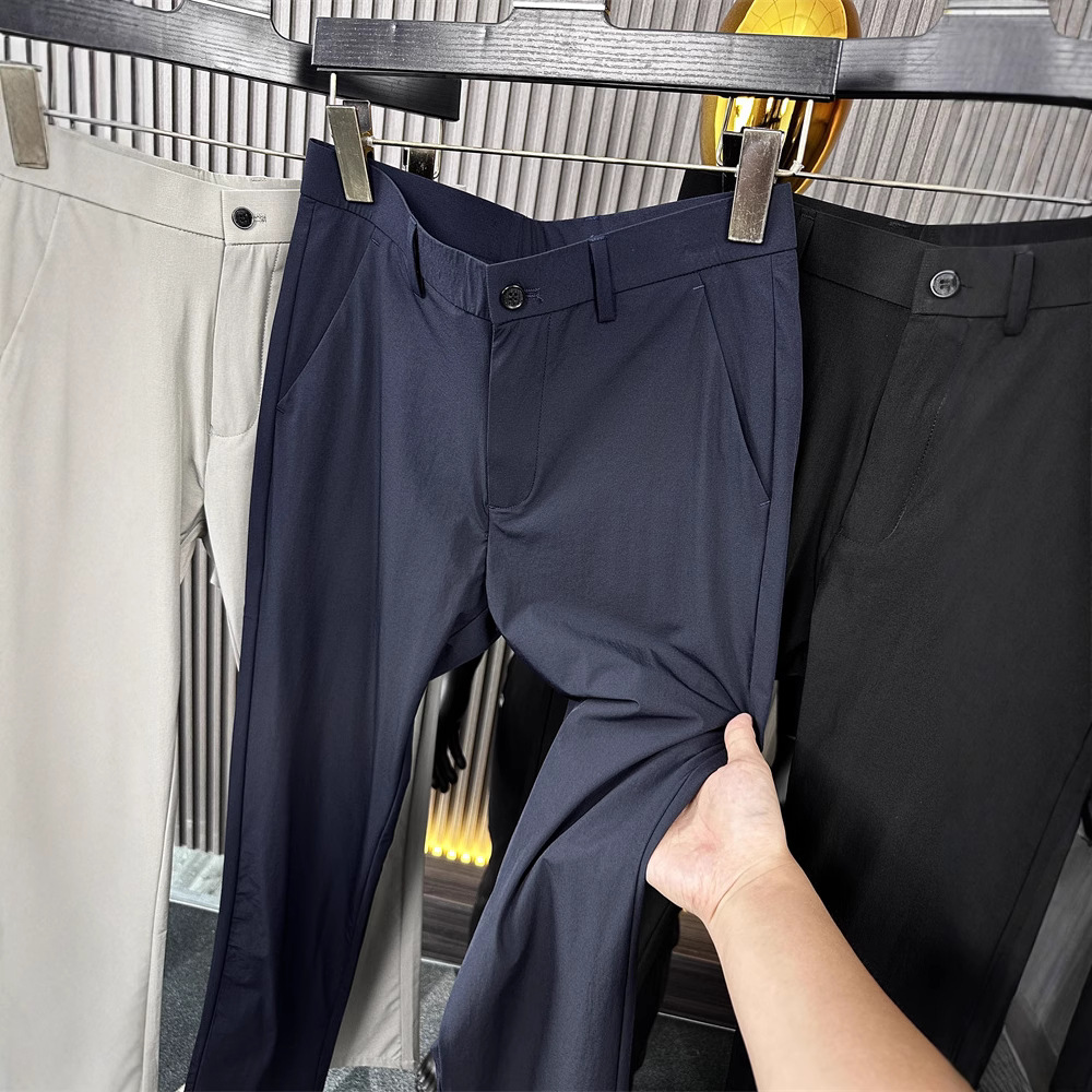 Authentic American Line Golf Dry Stretch Men's Slim Casual Pants Spring and Summer Outdoor Sports Thin Long Pants Trendy