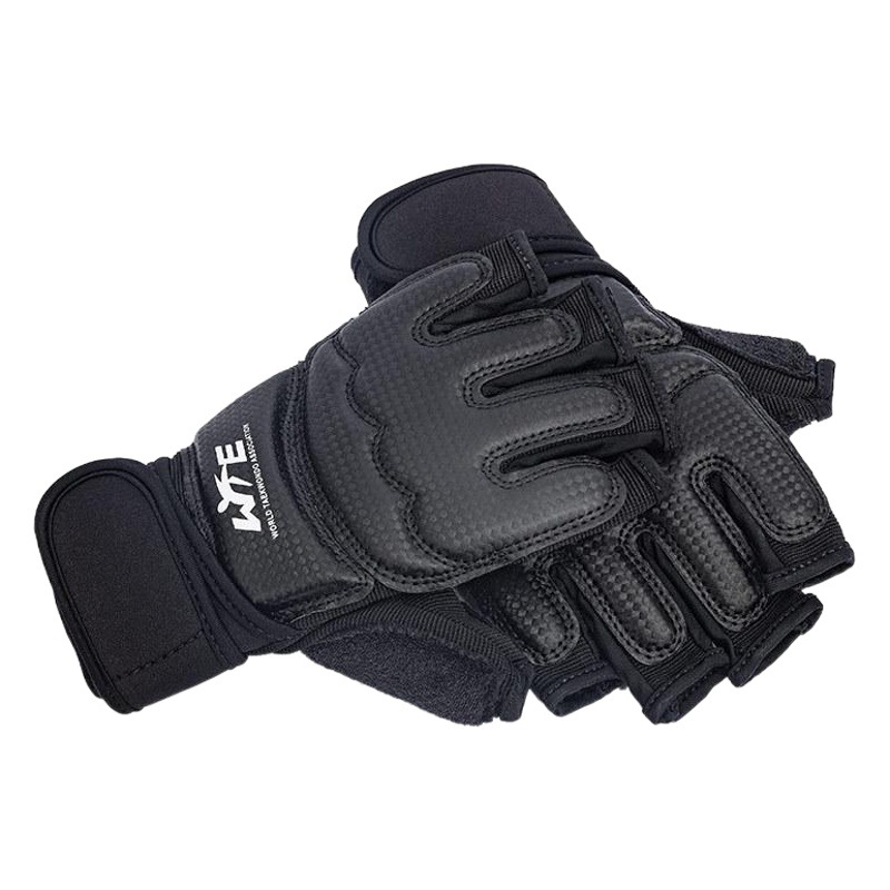 Taekwondo guantes pie cubierta equipo de protección adultos niños mano guardia pie medio dedo guantes de boxeo taekwondo equipo de protección