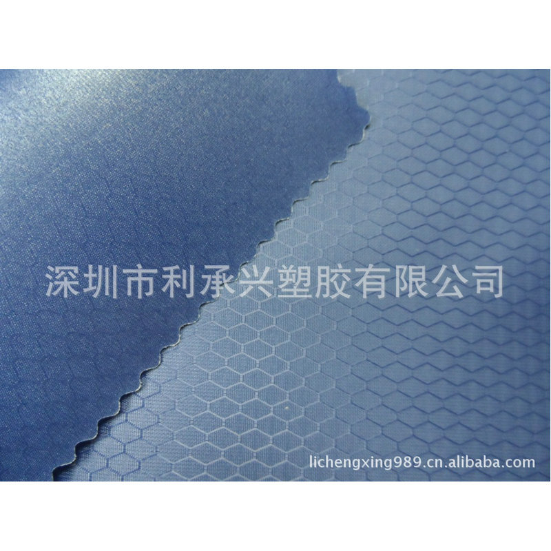 厂家供应涤纶格子布复合热溶TPU 使用按摩坐垫上使用