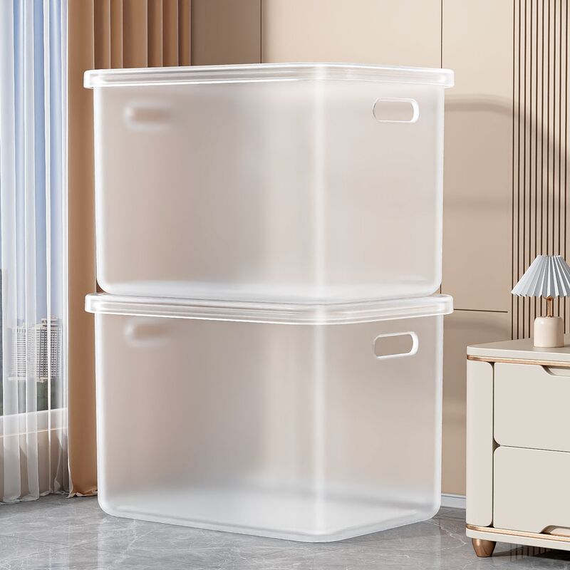 Transparent Storage Box Household Toy Snack Storage Box Rectangular Clothes Storage Box with Lid Storage Basket Storage Box Transparent Storage Box Household Toy Snack Storage Box Rectangular Clothes Storage Box with Lid Storage Basket Storage Box