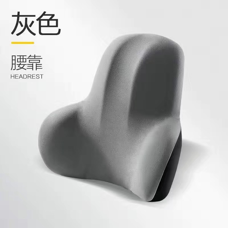 Wholesale Lumbar Support with Logo Printing, Car Driver's Backrest, Office Chair Lumbar Support for Long Sitting, Memory Foam Chair Lumbar Support