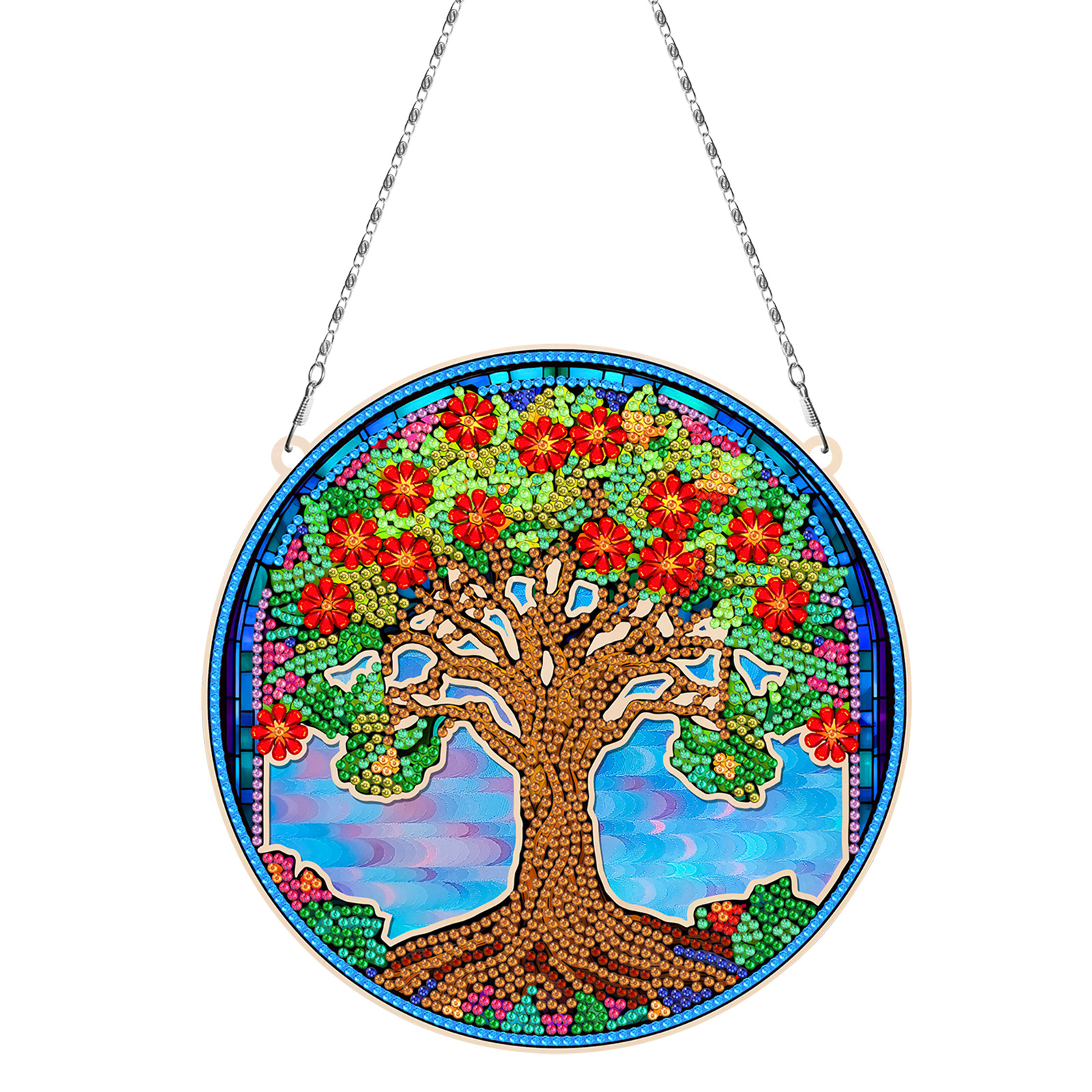 Pintura de diamantes DIY perimetral anillo de brillo decoración de pared en la puerta del restaurante nórdico colgante pintura al por mayor