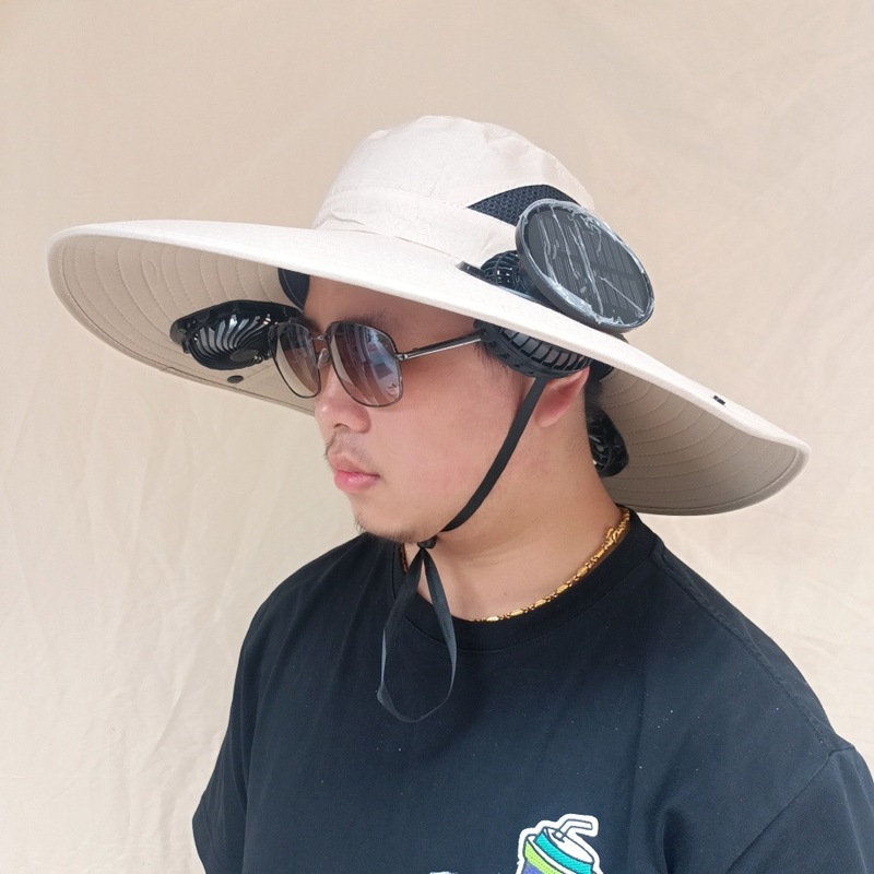 夏ソーラーファンキャップ屋外登山 + USB 充電サンシェード帽子大人の釣り帽子ファン付き日焼け止め帽子|undefined