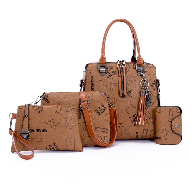 Comercio exterior bolsa de gran capacidad de las mujeres nuevo multi-pieza de las mujeres del bolso de impresión popular bolso de hombro de las mujeres