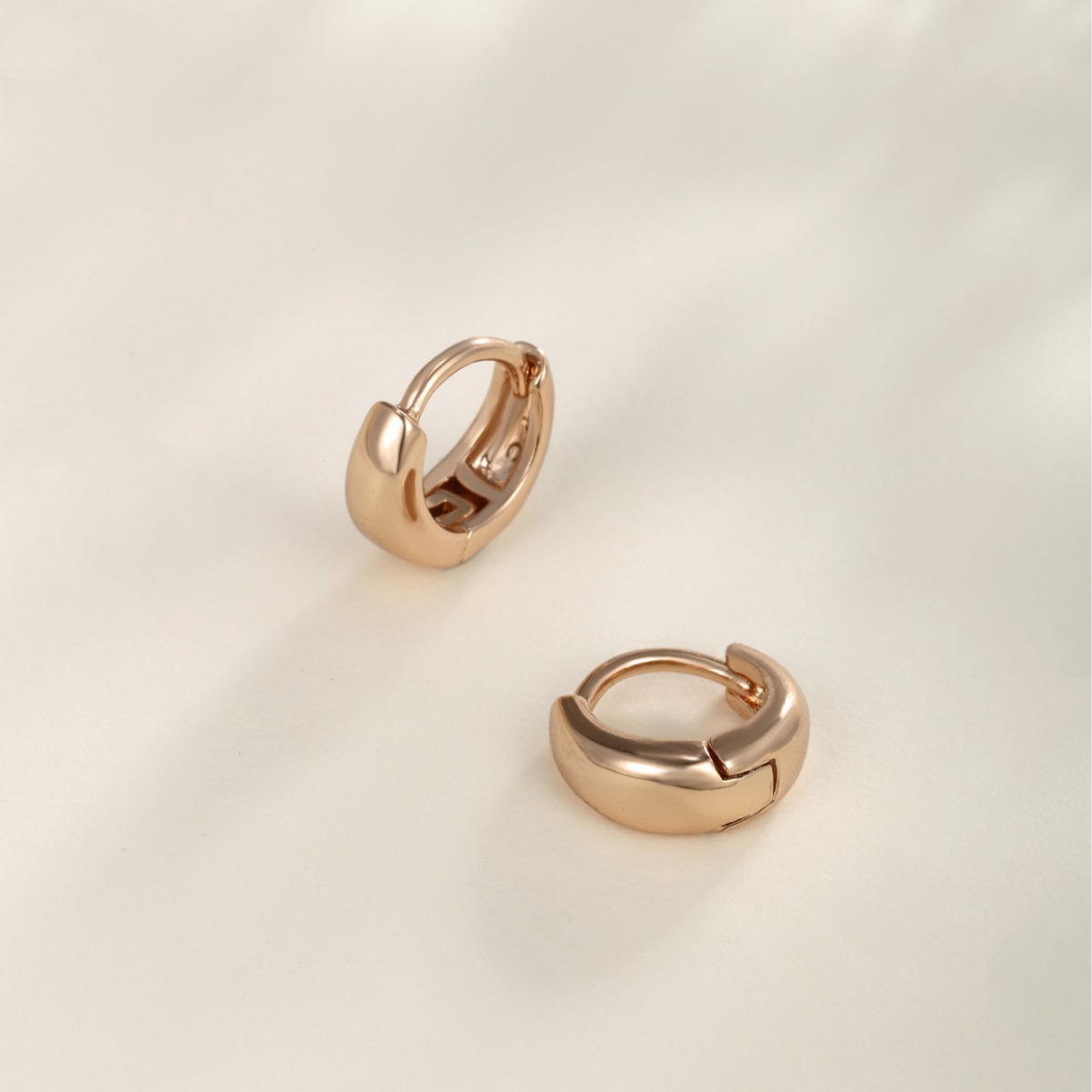Xuping joyas transfronterizas europeas y estadounidenses simples y compactos pendientes de círculo de orejas de lujo ligero para mujeres procesamiento de orejas de alta calidad personalizados image 5