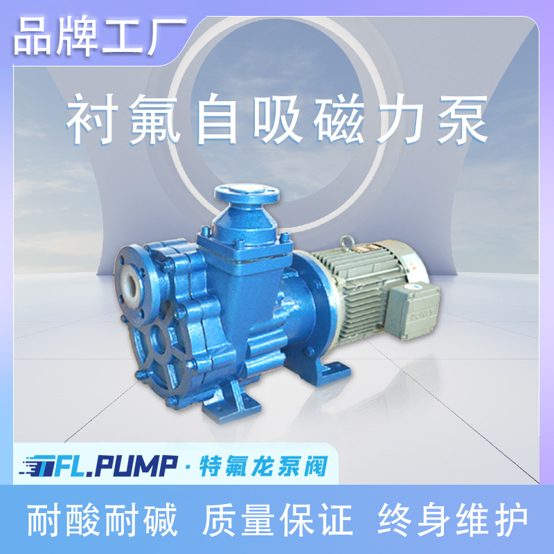 ZFT衬氟自吸磁力泵 低水位打料泵 耐酸碱腐蚀化工厂家泵 硝酸泵