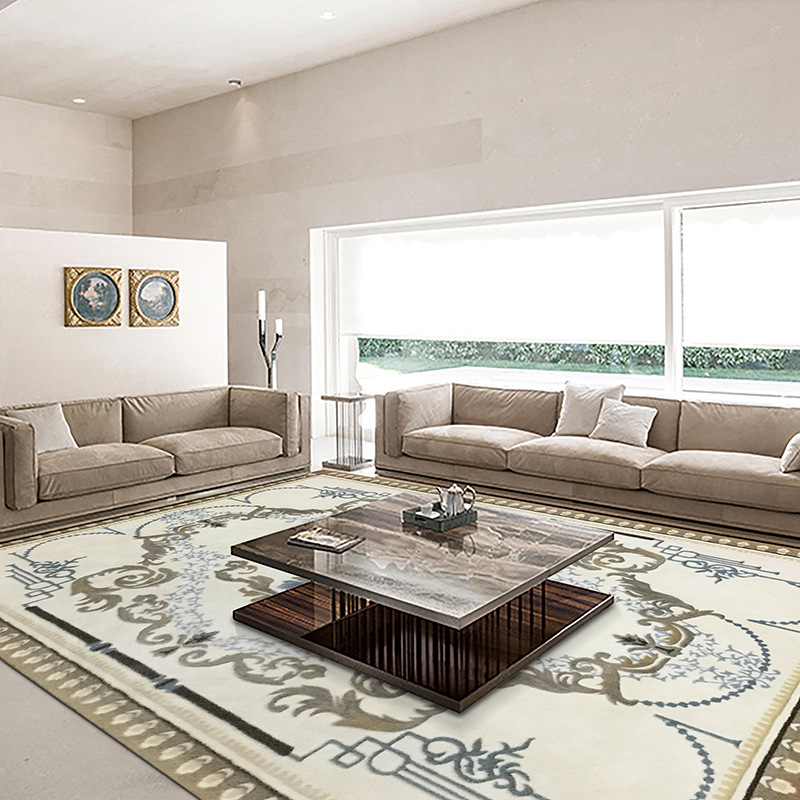 Fábrica de alfombra de sala de estar, alfombra de sofá, alfombra de té, alfombra de dormitorio, alfombra de espesor, alfombra resistente a la suciedad, fácil de cuidar, personalizada