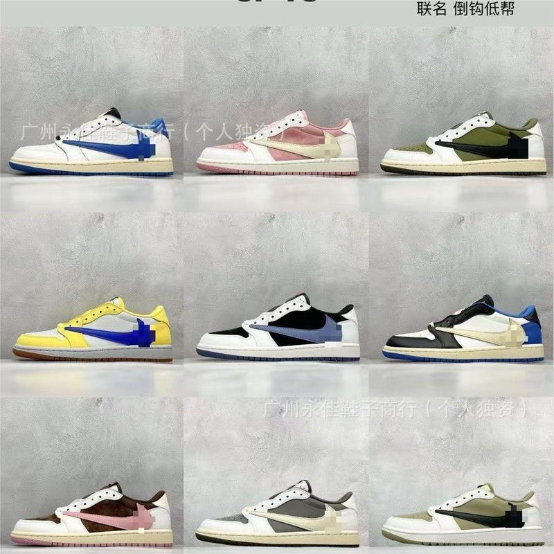 莆田人気AJ1バーブTS共同ブランドカップルロートップライトニングスポーツバスケットボールシューズ男性と女性用、カジュアルで多用途なスニーカー|undefined