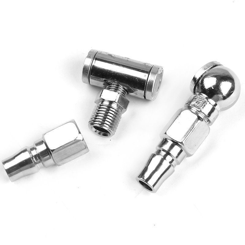 厂家直销日式打气咀 单双头充气咀两用货车手摇加气杆汽车快充