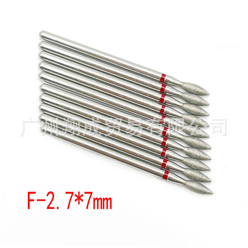 10 unids Amazon Venta caliente nail art carborundum pulido traje uñas descarga taladro piel muerta eliminación diamante Taladro