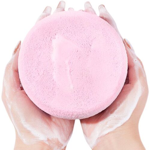 Face washing sponge cleansing natural bamboo charcoal seaweed artifact face washing sponge baby girl cleansing delicate powder puff